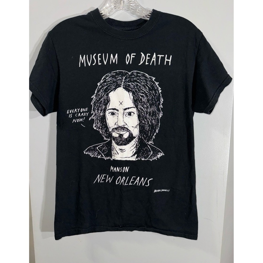 Manson New‎ Orleans Museum of Death black dark tshirt small men's